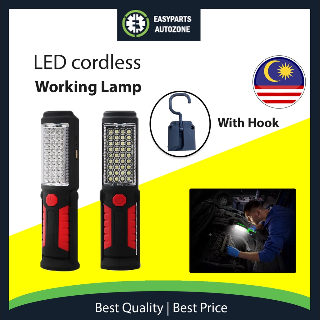 Autozone Working Lamp Cordless Rechargeable LED Work Light Hanging
