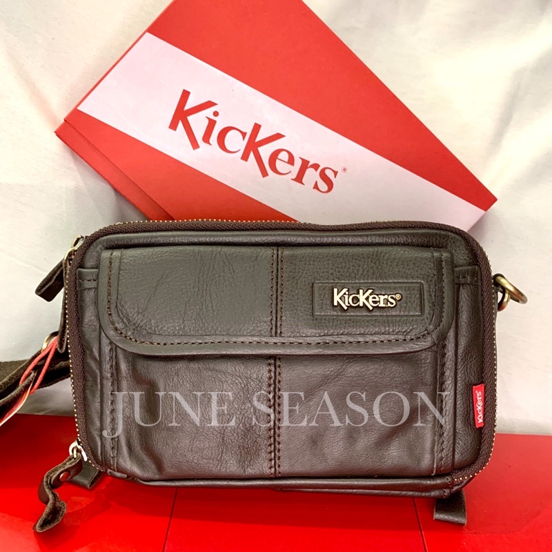 Kickers Sling Bag Pouch Bag Genuine Leather 100 Original (1KICS88543 88542 88541) Shopee