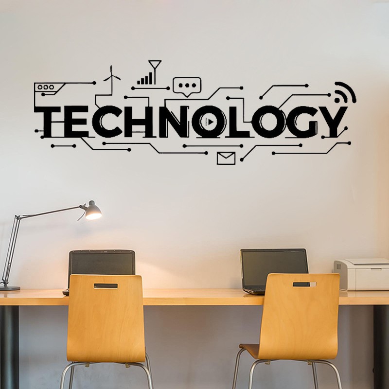 Technology Wall Decal Science Education School Art Design Classroom
