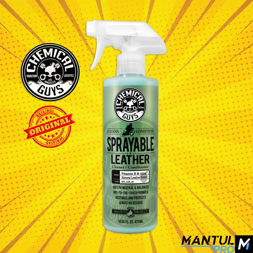 Chemical Guys Sprayable Leather Cleaner and Conditioner in One, 16 oz