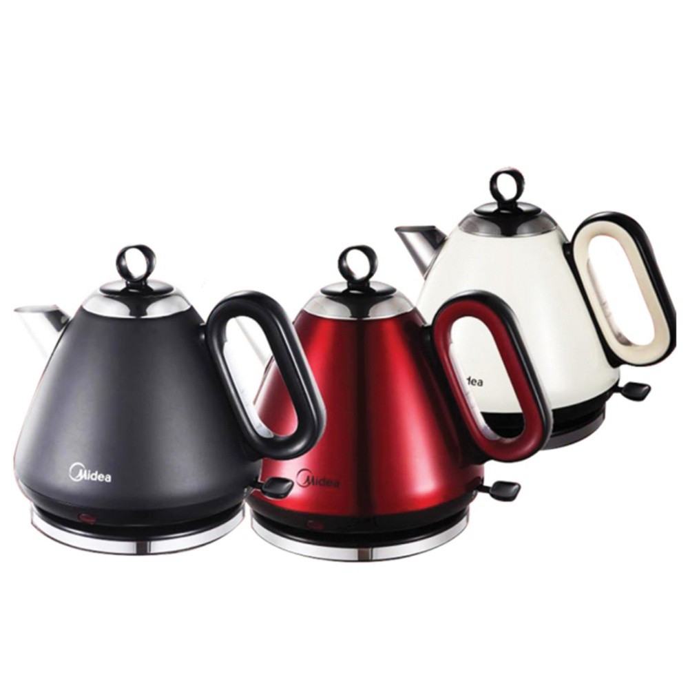[Shocking Sale] Midea Vintage Electric Jug Kettle Black (1.7L) MK