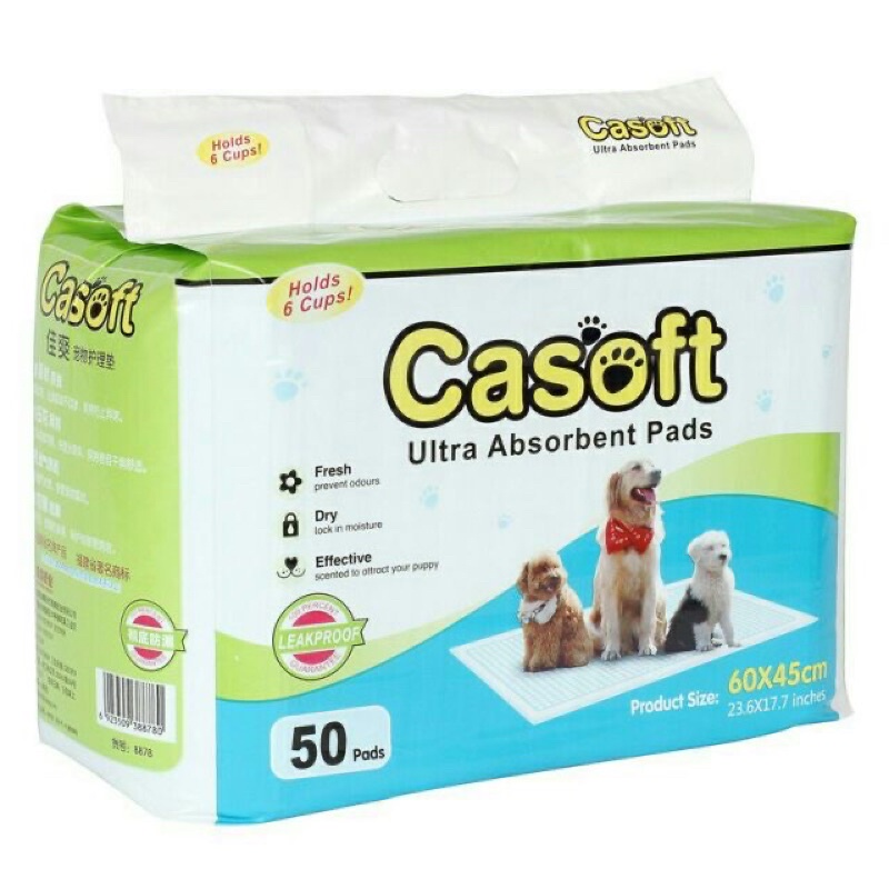 Casoft Dog / Cat Wee Wee Pad / Training Urine Pad / Toilet Pad Shopee