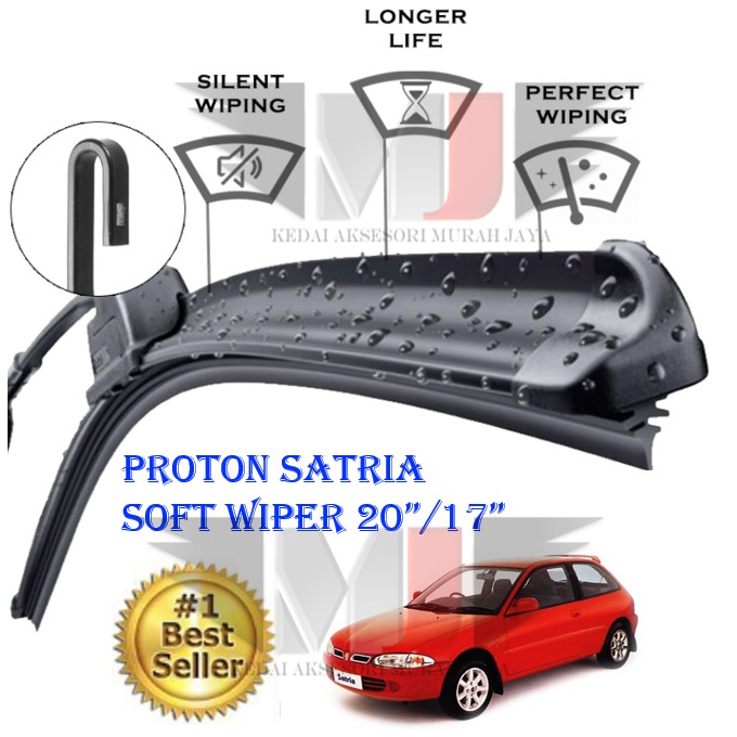 Proton Satria Soft Wiper 100?r Wiper Soft Rubber Wipers Blade