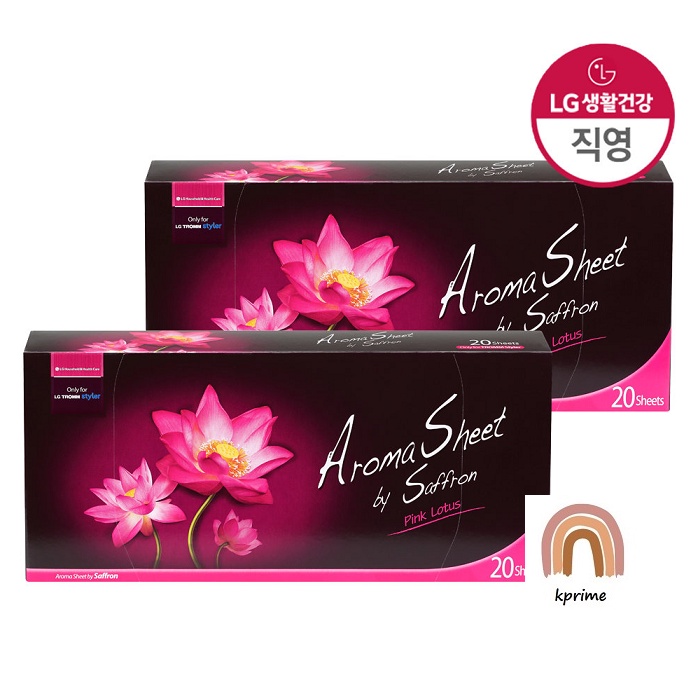 [KPRIME] LG Saffron Styler Aroma Sheet 20sheets/Fabric Conditioner For