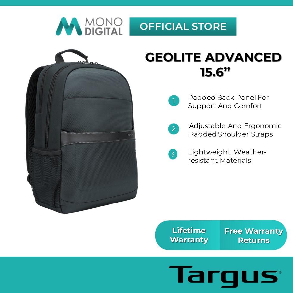 Targus 15.6” Geolite Advanced/Essential/Plus Laptop Backpack/Business