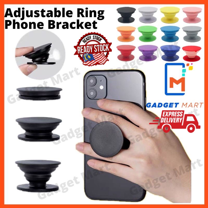 Adjustable Plain Color iRing Airbag Cell Phone Bracket Phone Holder