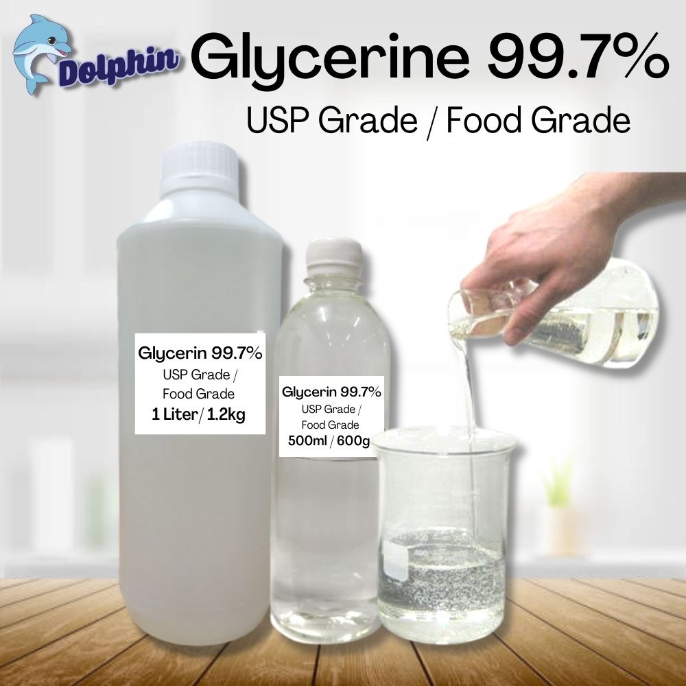Glycerine 99.7 Food Grade / Vegetable Glycerine / Glycerol 丙三醇 甘油 (500ml / 1000ml) (Ready