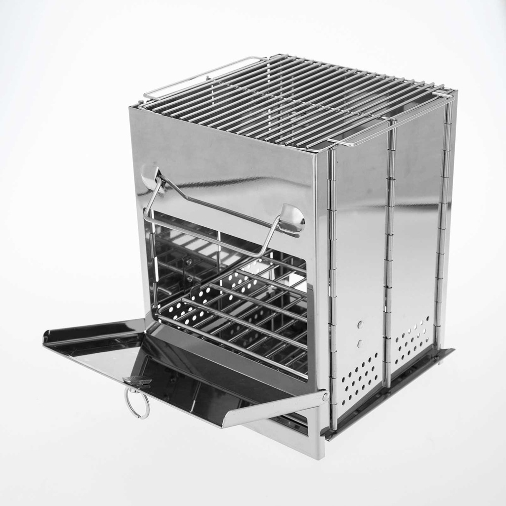 Camp Grill Foldable Stainless Steel Small Portable Stoves with Carrying