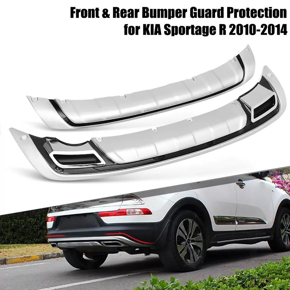 2Pcs/Set Car Front And Rear Bumper Bumpers Protector Protection Cover
