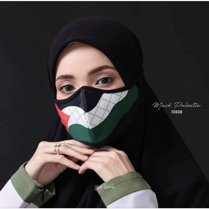 [ReadyStock ]Washable Face Mask Jovian Muslimah Ikat Tali Malay Cloth
