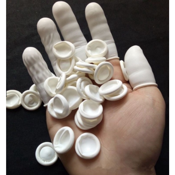 READY STOCK Disposable Powder Free Latex Finger Cot Fingertips Hand