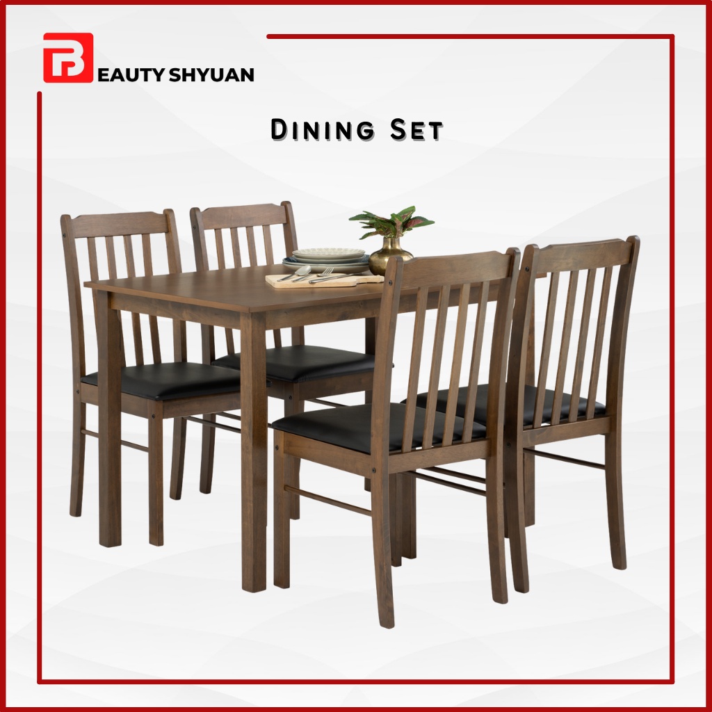 FAYE Dining Table 4 Seater Dining Table Set 4 Seater Dining Set 4