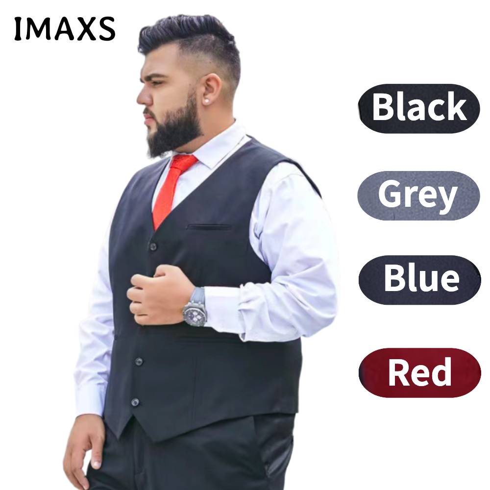 40125KG PLUS SIZE Men Waistcoats Big Size Tank Top Large Wedding Suit