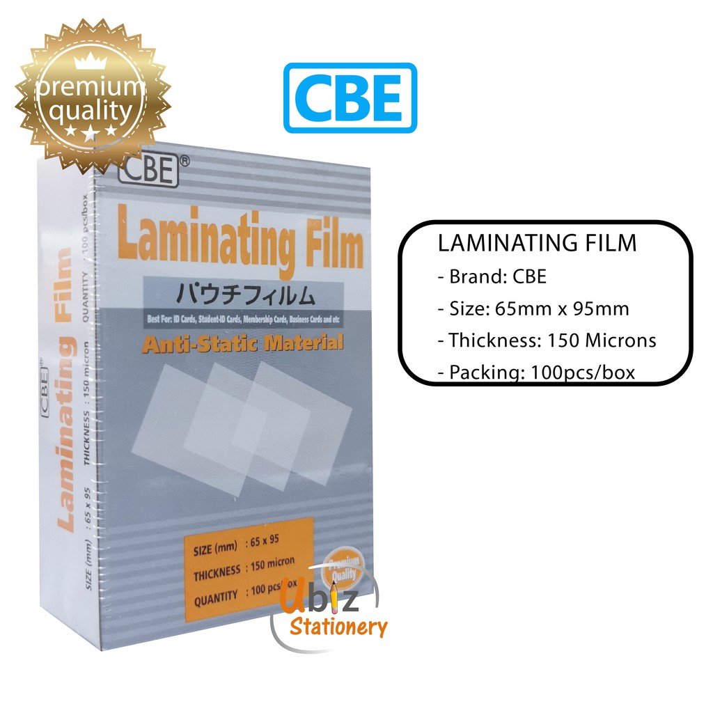 CBE Laminating Film 65mm x 95mm Shopee Malaysia