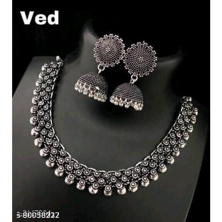 Oxidized Silver Jewellery Sets Shopee Malaysia