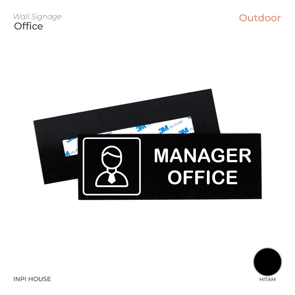 [Raya 2024] Manager office signage manager office logo Acrylic sign