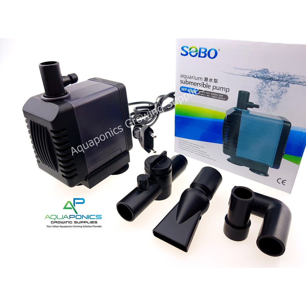 SOBO WP3500 Aquarium 25W Submersible Water Pump Aquaponics Hydroponics
