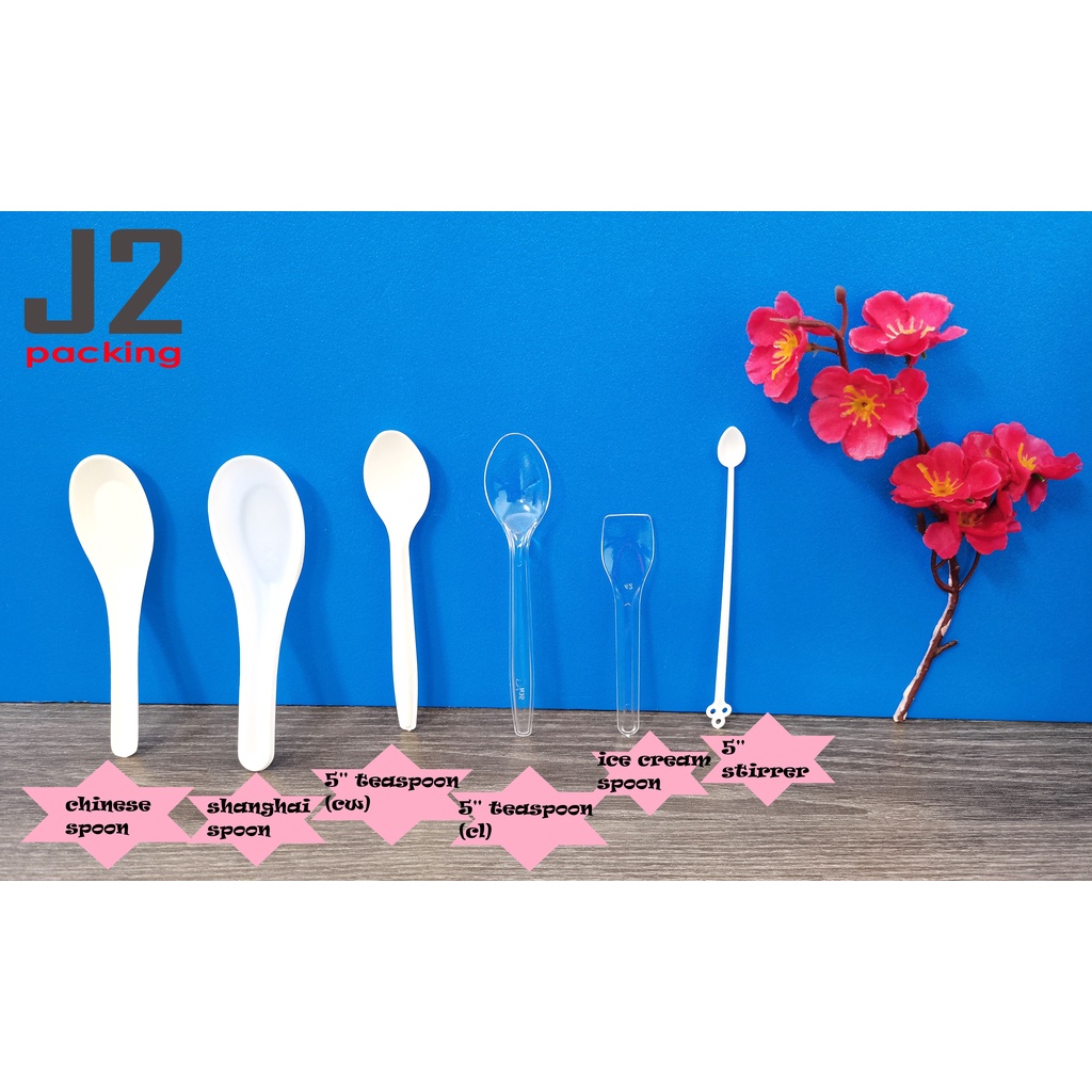 Disposable Plastic Soup & Dessert Spoon/Chinese Spoon/HIPS Shanghai