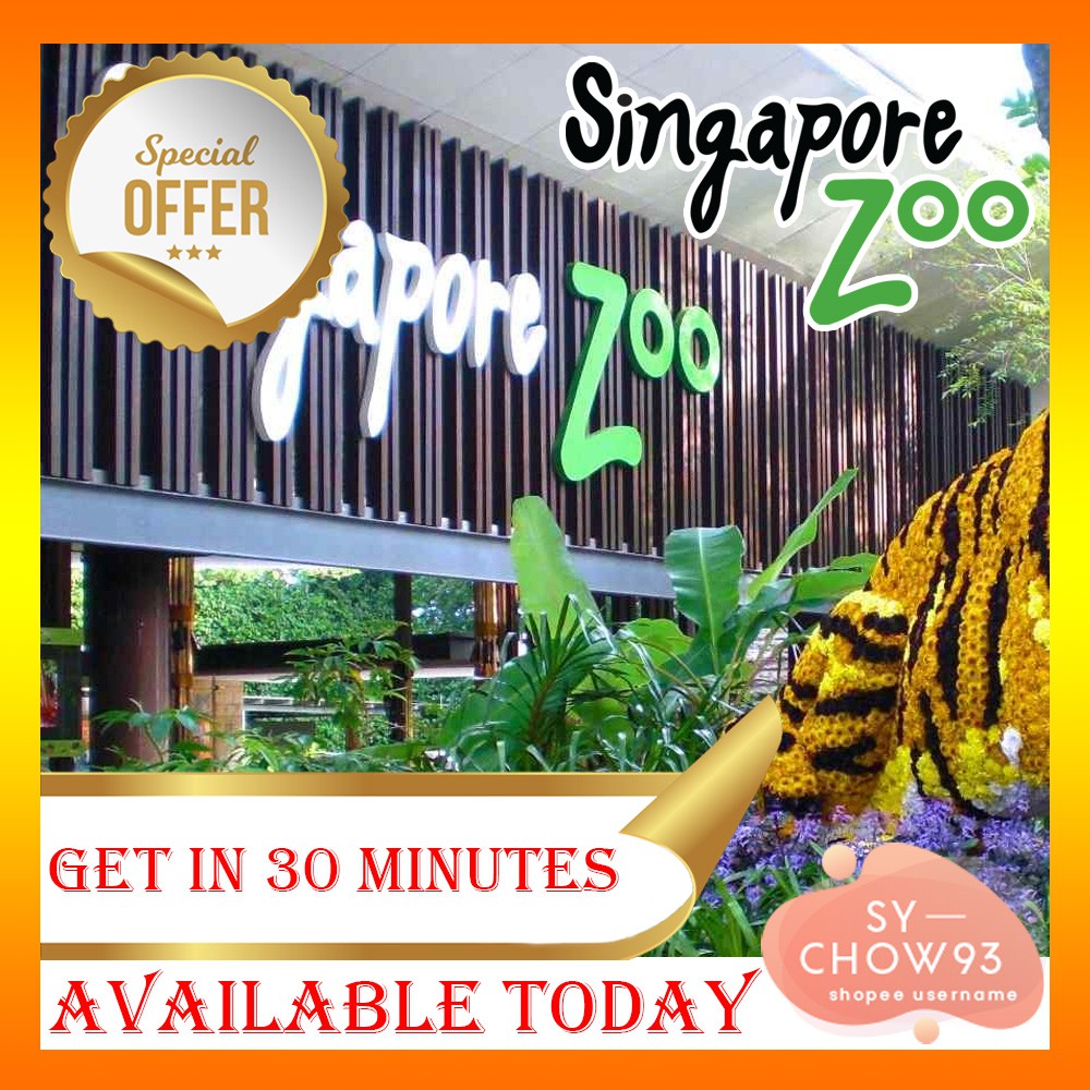Singapore Zoo Admission Ticket with Tram Ride Shopee Malaysia