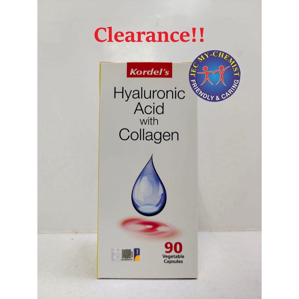 Clearance!! Kordel's Hyaluronic Acid With Collagen Vegetable Capsules
