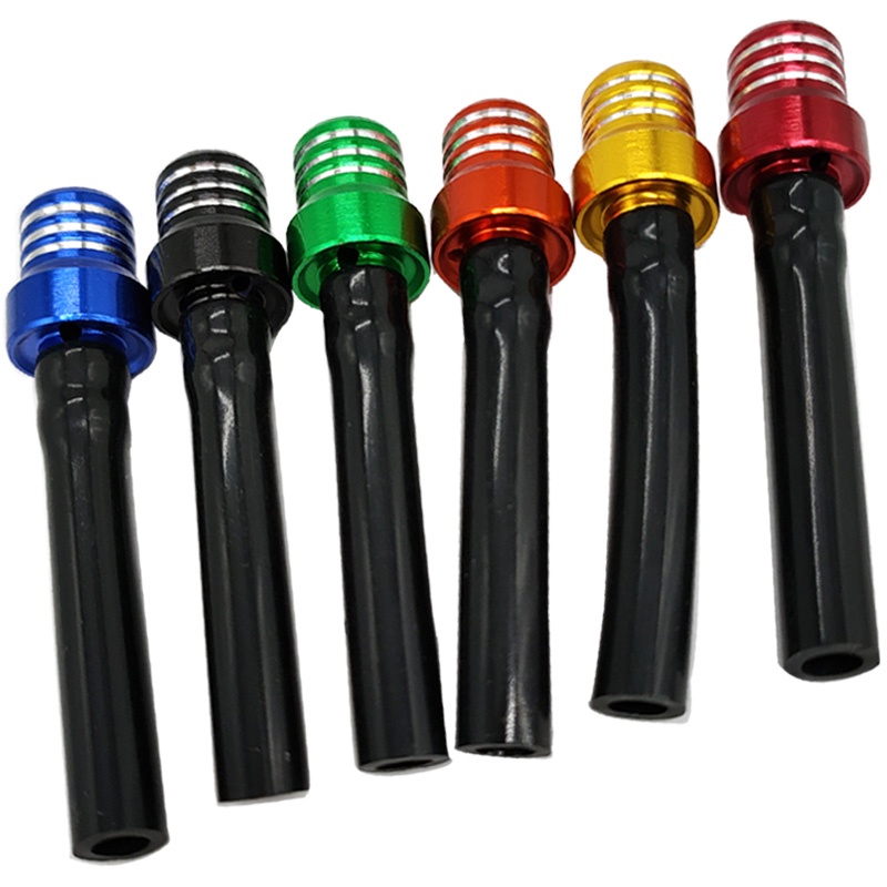 1PC Motorcycle Gas Fuel Cap 2 Way Valves Vent Breather Hoses Tubes For