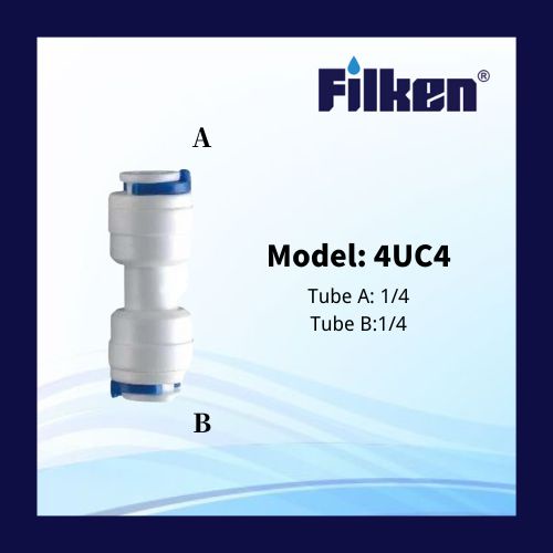 Housing Water Fitting /Spare Part Ready Stock 4UC4 Union Connector 1/4