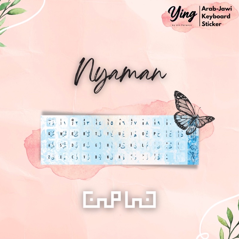 ARAB JAWI UKM KEYBOARD STICKER FOR COMPUTER / LAPTOP /PC HIGH QUALITY