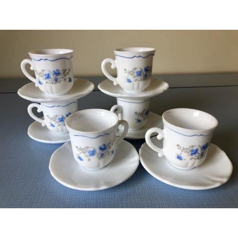 💥SALE 2.2 💥Arcopal Luminarc Tea Set corak romantique saiz 7 1/4oz