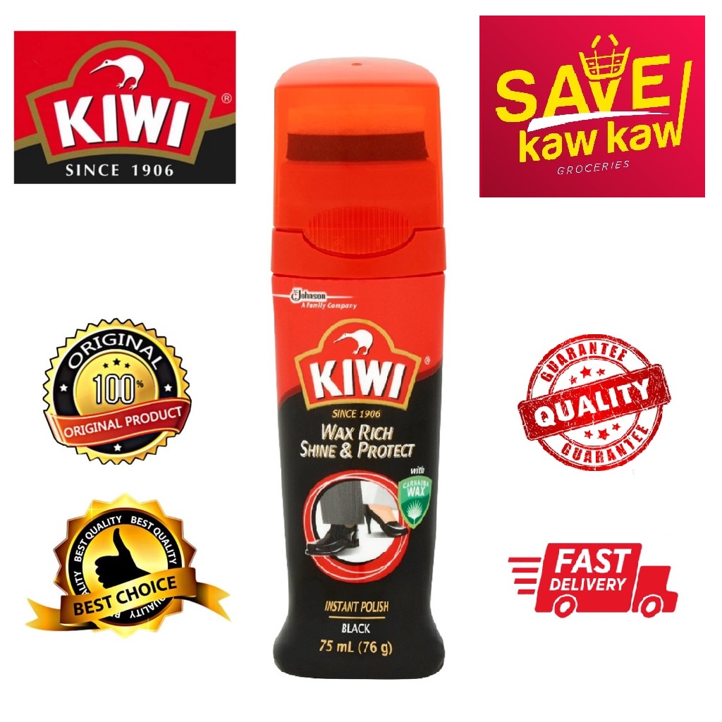 KIWI Wax Rich Shine & Protect Black 75ml Shopee Malaysia