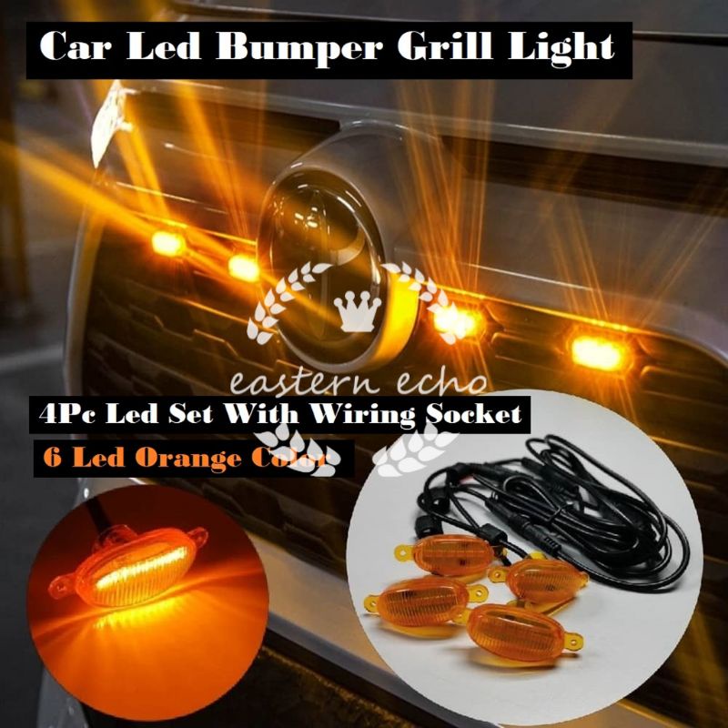 Car Grille Light Front Grill Led Light DRL Daytime Daylight Led