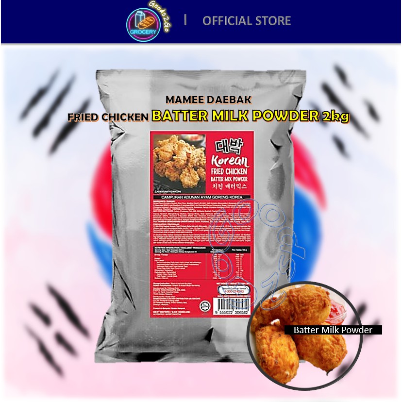 🌟MAMEE DAEBAK KOREAN FRIED CHICKEN BATTER MIX POWDER 2KG🌟 Shopee Malaysia
