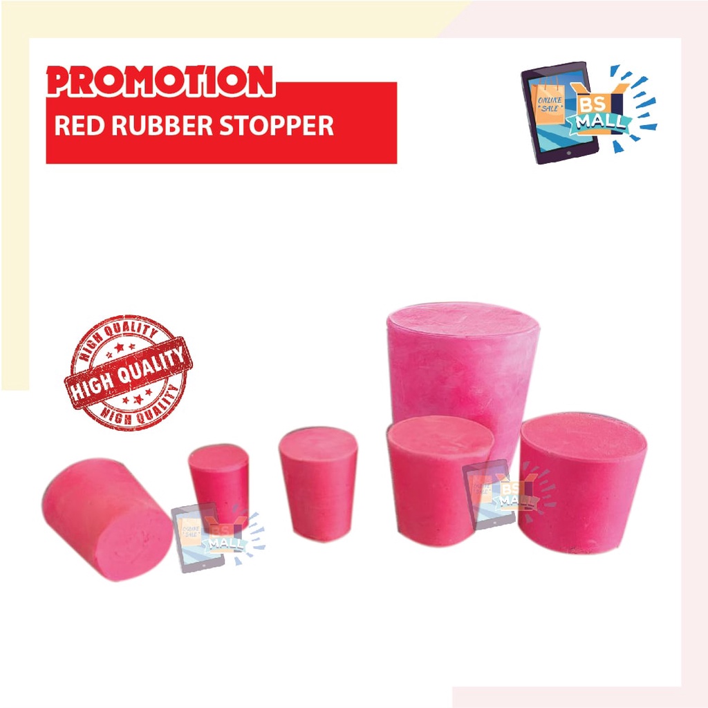 BS MALL High Quality Red Rubber Stopper Water Tank Rubber / Gabus Getah