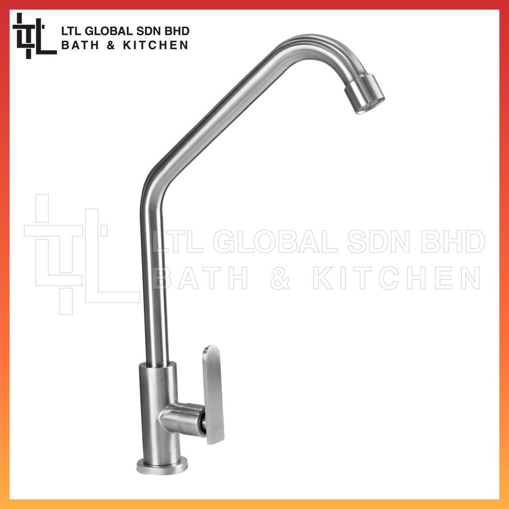 CORRO SUS304 Stainless Steel Pillar Kitchen Sink Tap Sink Faucet