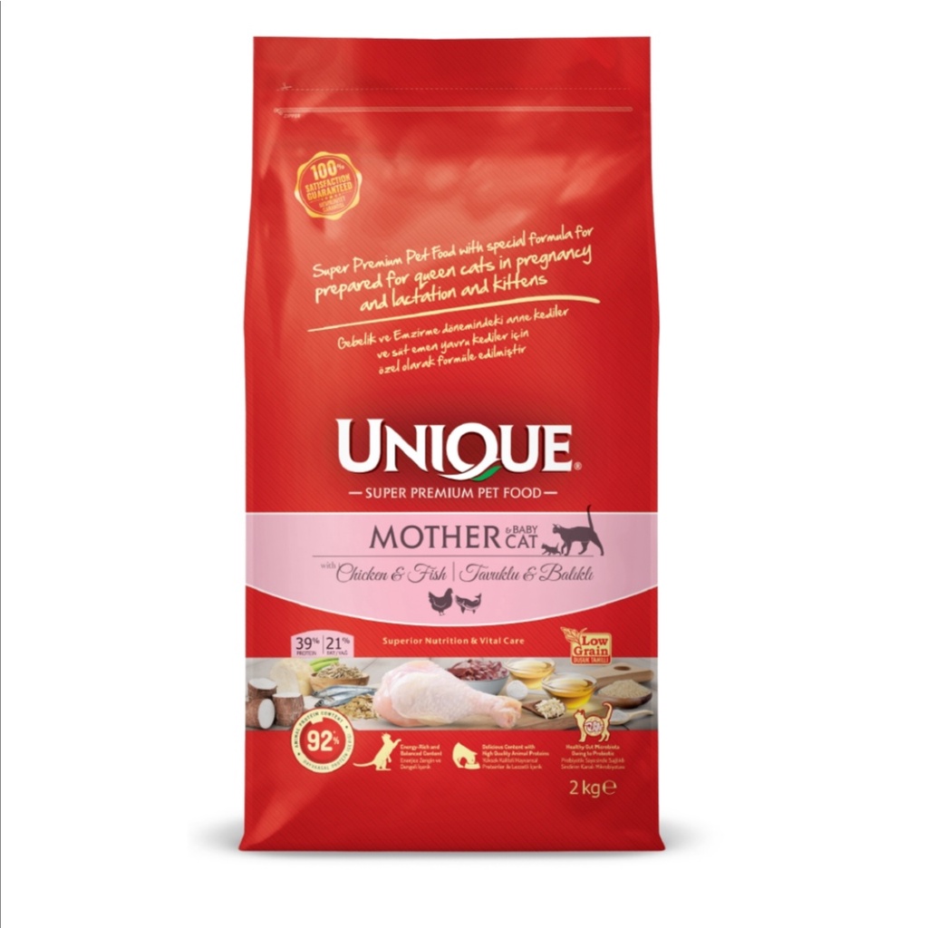 UNIQUE Super Premium For MOTHER&BABY Cat Food With Chicken&Fish(2kg
