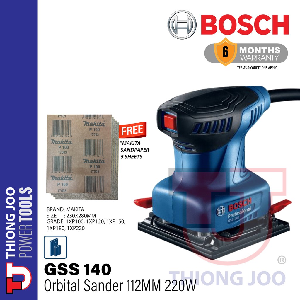BOSCH GSS 140 ORBITAL SANDER Shopee Malaysia