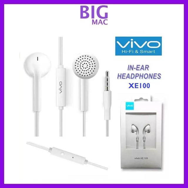 100 ORIGINAL VIVO XE680 XE160 XE100 HP2033 Colorful Ear Buds Wired