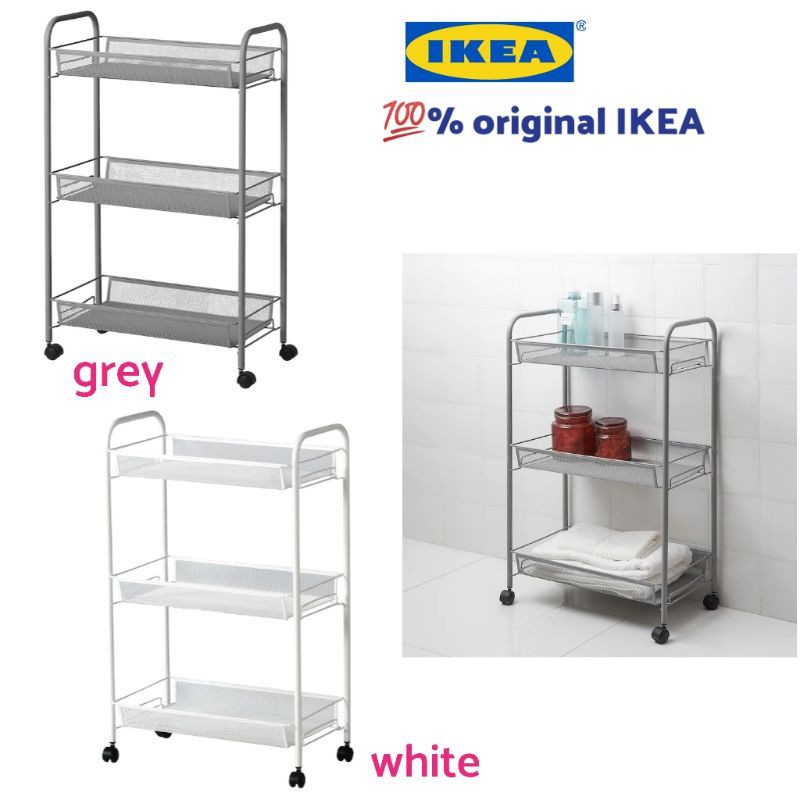 IKEA HORNAVAN Trolley/ Rak beroda/ Troli (26x48x77 cm) Shopee Malaysia