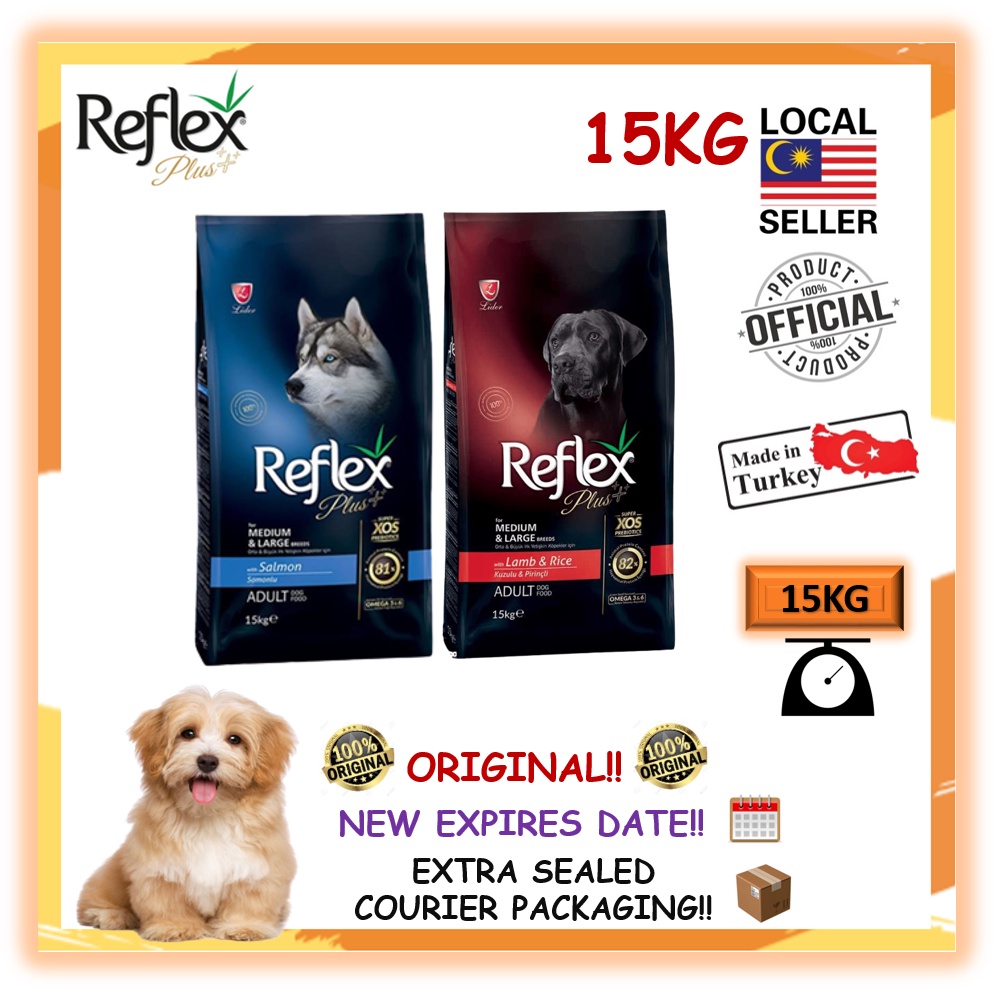 🌟100 ORIGINAL🌟 Reflex Plus Dog Dry Food / Makanan Anjing / Kibbles