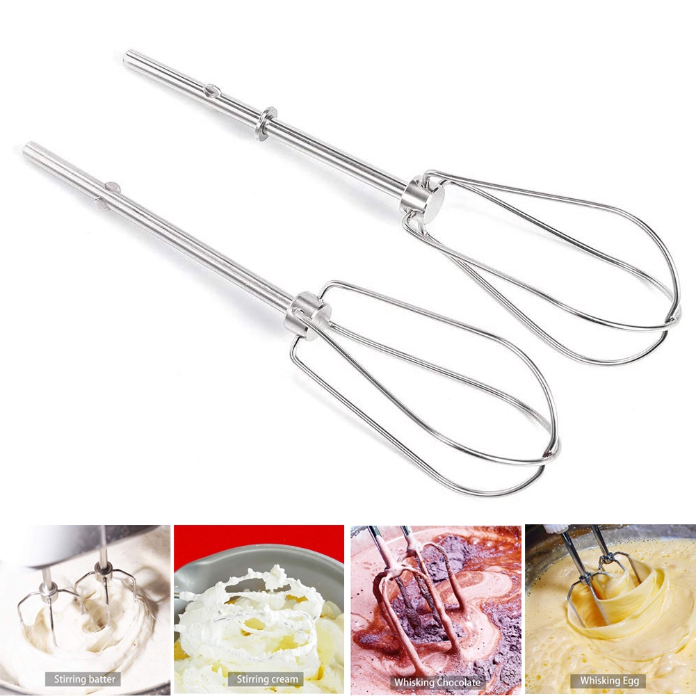HAPPY 2pcs Mixing Rods Sticks Blender Mixer Head Eggs Cream Flour Cake