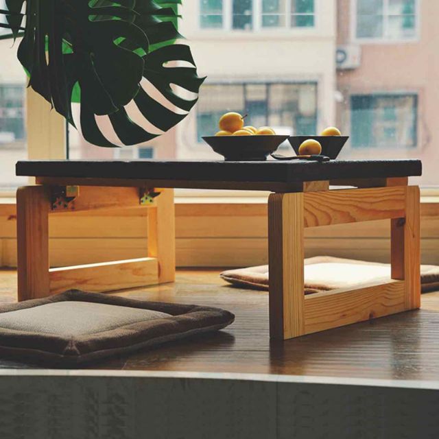 Tatami solid wood coffee table Japanese style folding table Shopee