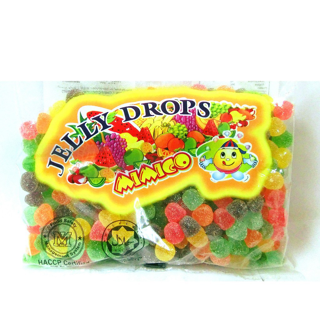 350gram Mimico Jelly Drops Mini Gummy Sweets Fruity Flavour Gula Lembut