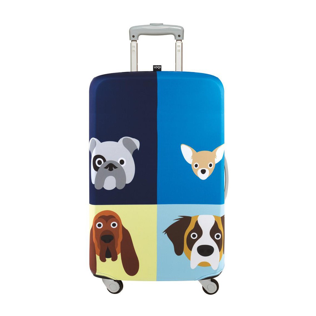 LOQI Artist Luggage Cover M Stephen Cheetham Dogs (22"26