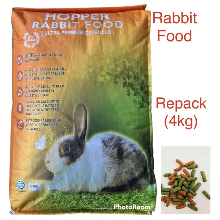 Hopper (Repack 4kg)Rabbit and Hamster Food Shopee Malaysia