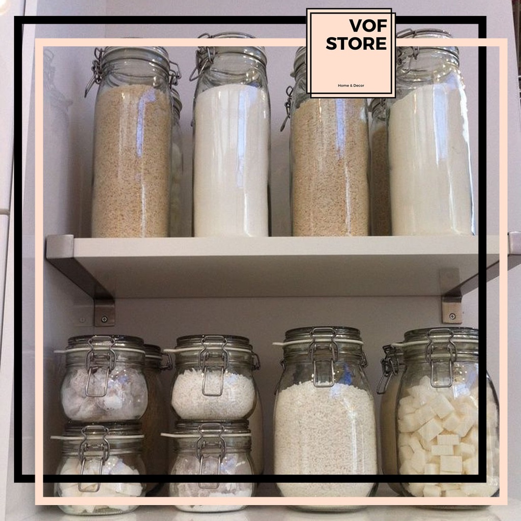 IKEA JAR KORKEN JAR WITH LID CLEAR GLASS KORKEN JAR BALANG BALANG BERPENUTUP JAR WITH LID RUBBER