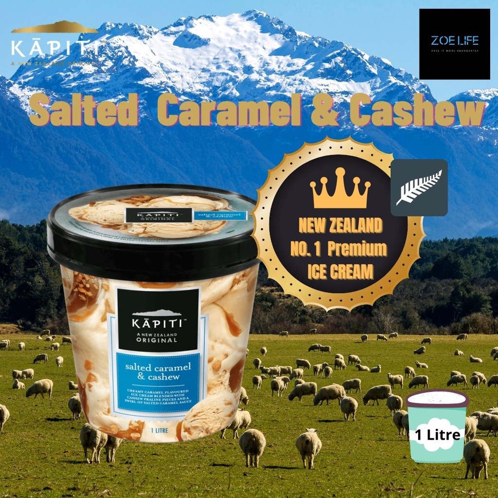 [ NZ Premium Ice Cream ] **Klang Valley Delivery ONLY** KAPITI 1 Litre
