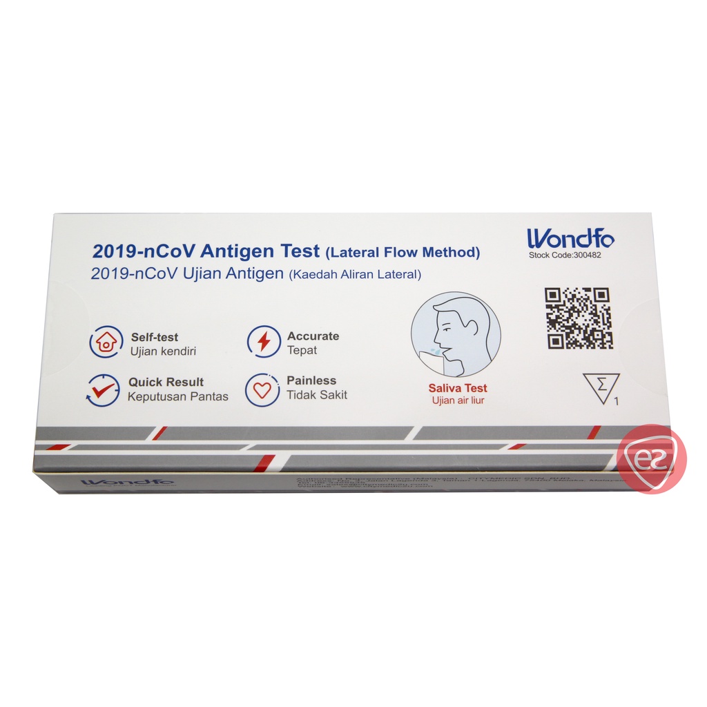 WONDFO 2019nCoV ANTIGEN TEST (SALIVA/ LATERAL FLOW METHOD) 1 SINGLE