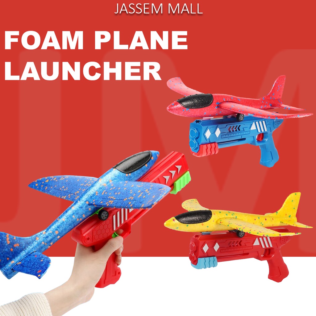 Foam Plane Launcher EPP Bubble Airplanes Glider Hand Throw Catapult