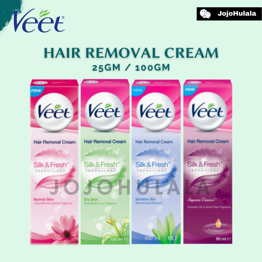 Veet Hair Removal Cream In Shower/Normal/Sensitive/Dry Skin 25g/100ml