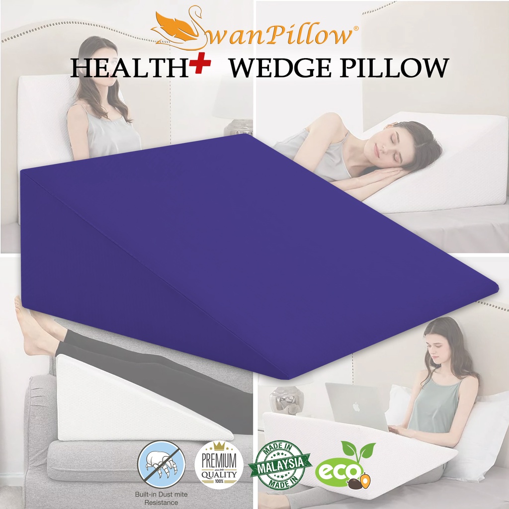SwanPillow Wedge Pillow_Inclined Pillow for Acid Reflux/Heartburn/Snoring Relief, Legs&Back