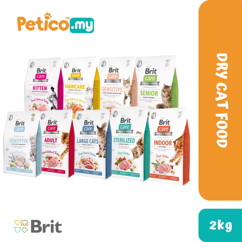 Brit Care Cat GrainFree 2KG Dry Cat Food (Adult / Senior / Kitten